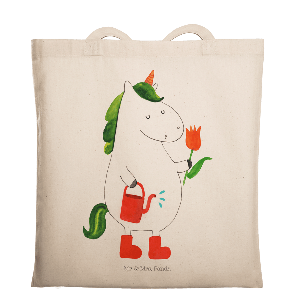 Tragetasche Einhorn Gärtner Beuteltasche, Beutel, Einkaufstasche, Jutebeutel, Stoffbeutel, Einhorn, Einhörner, Einhorn Deko, Pegasus, Unicorn, Luftballon, Gießkanne, Giesskanne, Lebenslust, Freude, Blume, Freundin, Garten, Stiefel