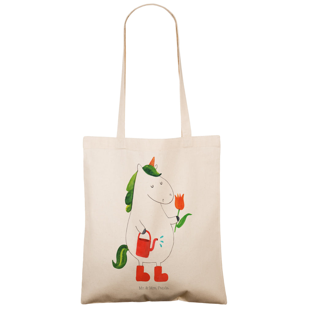 Tragetasche Einhorn Gärtner Beuteltasche, Beutel, Einkaufstasche, Jutebeutel, Stoffbeutel, Einhorn, Einhörner, Einhorn Deko, Pegasus, Unicorn, Luftballon, Gießkanne, Giesskanne, Lebenslust, Freude, Blume, Freundin, Garten, Stiefel