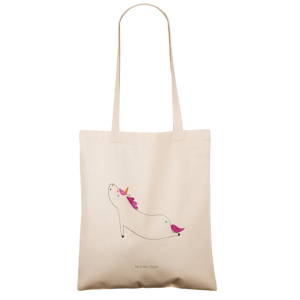 Tragetasche Einhorn Yoga Beuteltasche, Beutel, Einkaufstasche, Jutebeutel, Stoffbeutel, Einhorn, Einhörner, Einhorn Deko, Pegasus, Unicorn, Yoga, Namaste, Achtsamkeit, Entspannung, Joga, Yogamatte, Sport, lustig, witzig, süß