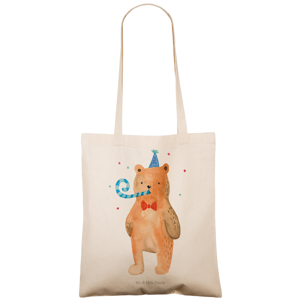 Tragetasche Birthday Bär Beuteltasche, Beutel, Einkaufstasche, Jutebeutel, Stoffbeutel, Bär, Teddy, Teddybär, Happy Birthday, Alles Gute, Glückwunsch, Geburtstag