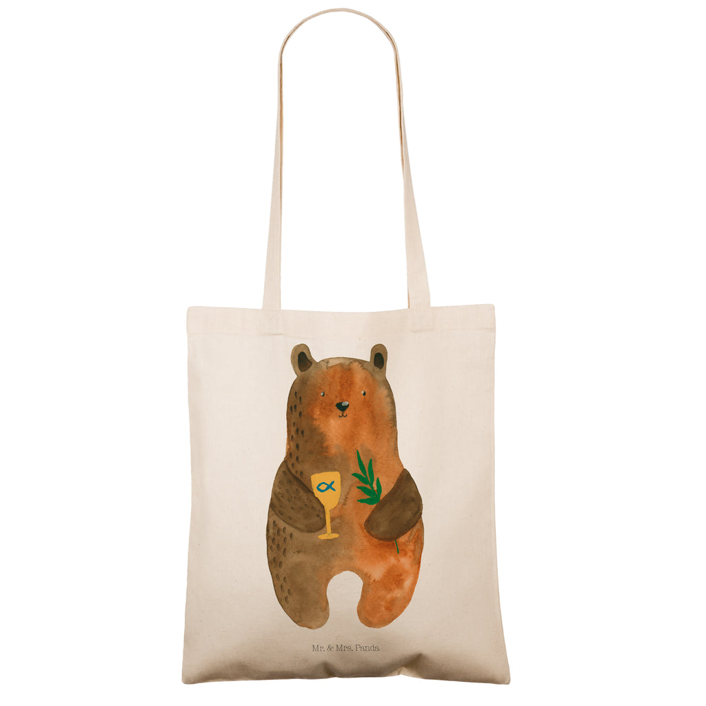 Tragetasche Konfirmation-Bär Beuteltasche, Beutel, Einkaufstasche, Jutebeutel, Stoffbeutel, Bär, Teddy, Teddybär, Konfirmation, Kirche, evangelisch, Gottesdienst