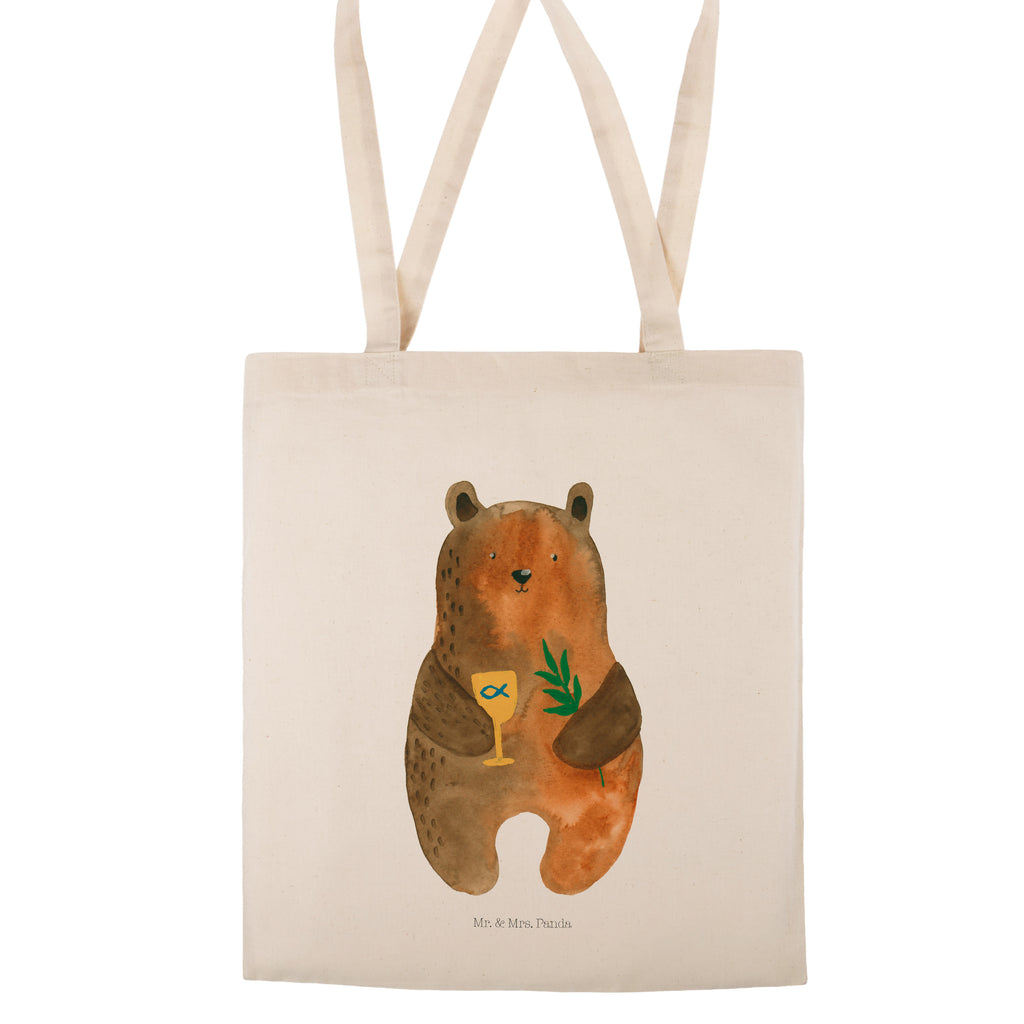 Tragetasche Konfirmation-Bär Beuteltasche, Beutel, Einkaufstasche, Jutebeutel, Stoffbeutel, Bär, Teddy, Teddybär, Konfirmation, Kirche, evangelisch, Gottesdienst