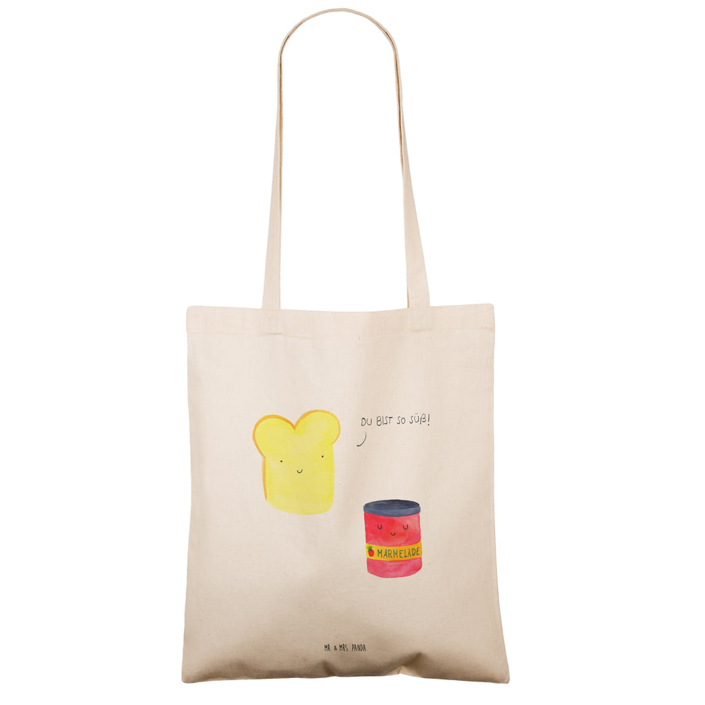 Tragetasche Toast & Marmelade Beuteltasche, Beutel, Einkaufstasche, Jutebeutel, Stoffbeutel, Tiermotive, Gute Laune, lustige Sprüche, Tiere, Toast, Marmelade, Dreamteam, süße Postkarte, süß, Küche Deko, Küche Spruch, Frühstück Einladung, Brot, Toastbrot