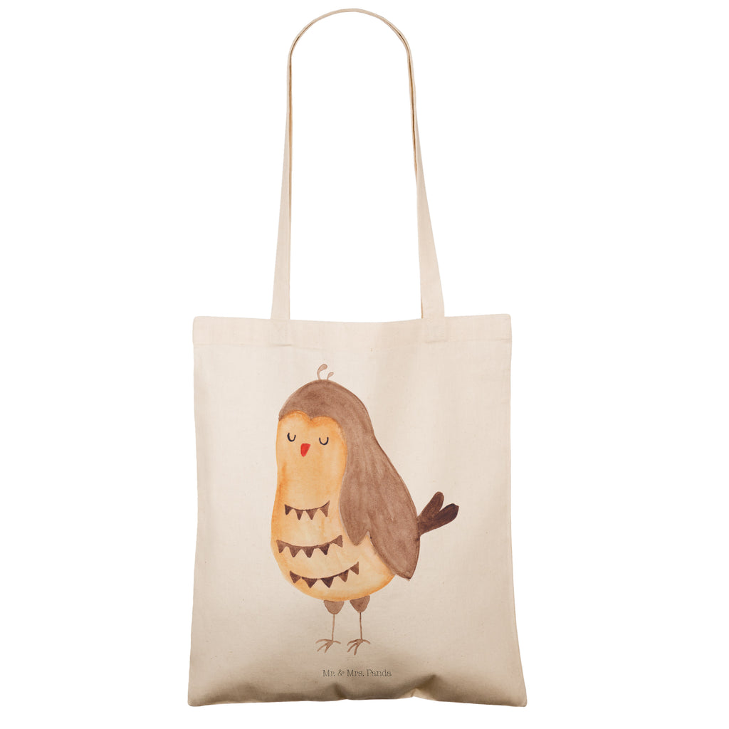 Tragetasche Eule Zufrieden Beuteltasche, Beutel, Einkaufstasche, Jutebeutel, Stoffbeutel, Eule, Eule Spruch, Eule deko, Owl, Liebe Spruch, Romantisch, Wortspiel lustig, Spruch schön, Geschenk Hochzeitstag