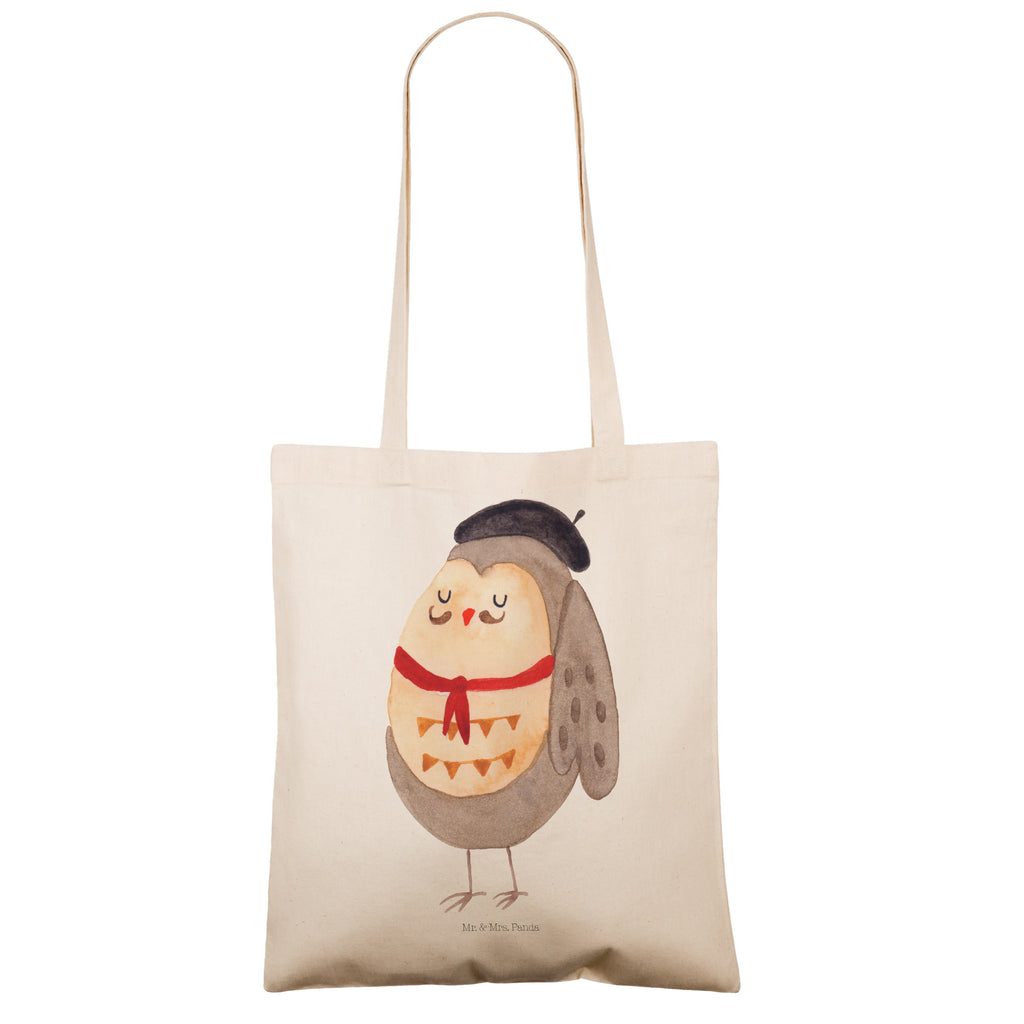 Tragetasche Eule Französisch Beuteltasche, Beutel, Einkaufstasche, Jutebeutel, Stoffbeutel, Eule, Eulen, Eule Deko, Owl, hibou, La vie est belle, das Leben ist schön, Spruch schön, Spruch Französisch, Frankreich