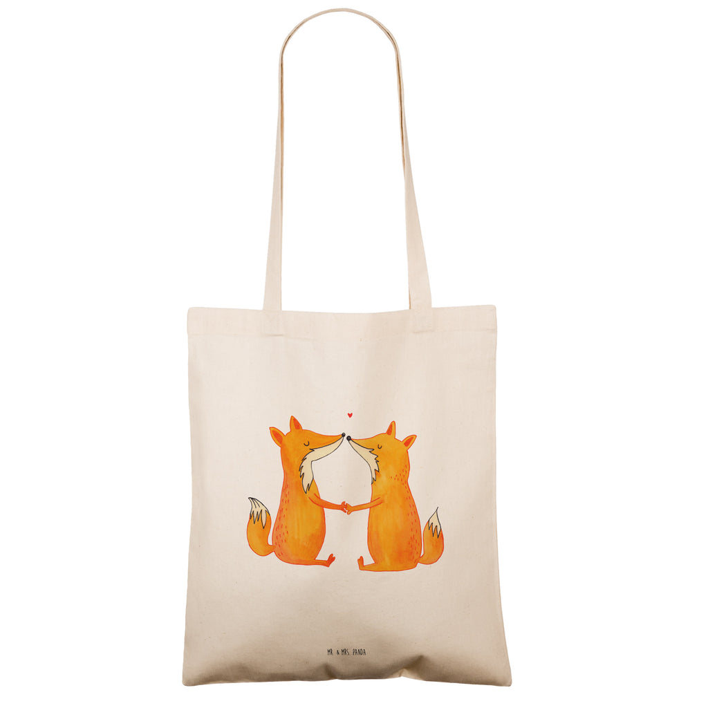 Tragetasche Füchse Liebe Beuteltasche, Beutel, Einkaufstasche, Jutebeutel, Stoffbeutel, Fuchs, Füchse, Fox, Liebe, Liebespaar, Paar, Partner, Freundin, Freund, Ehe, Verlobte, Ehemann, Ehefrau, Liebesbeweis