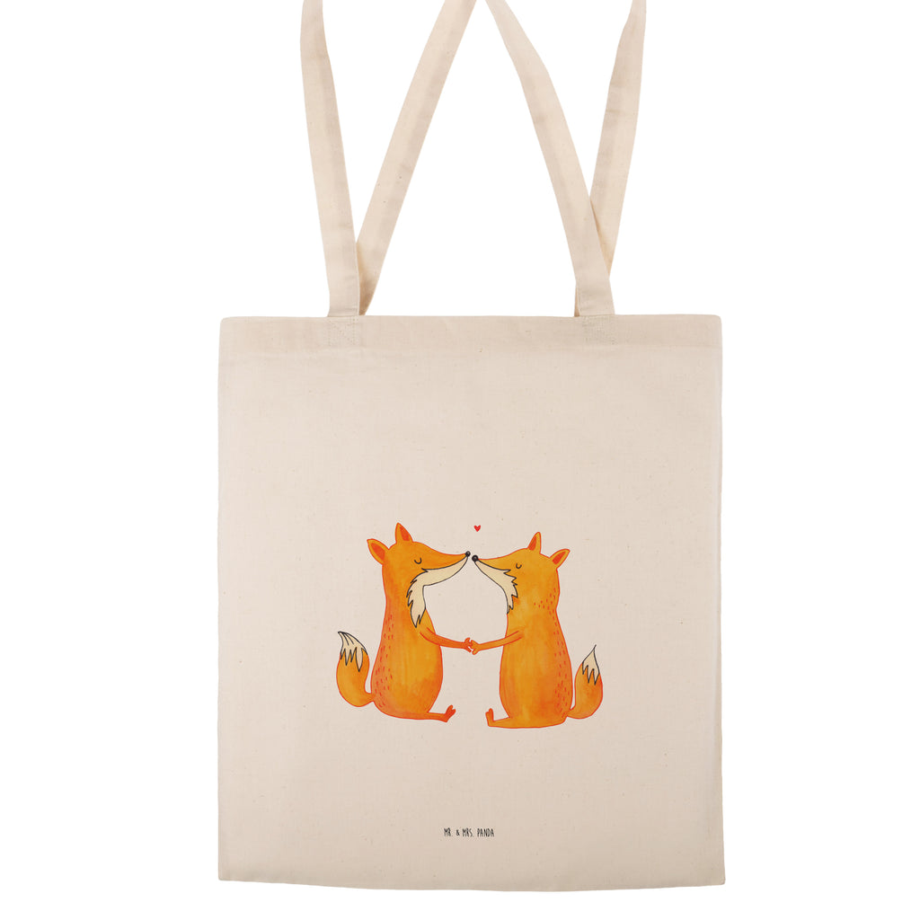 Tragetasche Füchse Liebe Beuteltasche, Beutel, Einkaufstasche, Jutebeutel, Stoffbeutel, Fuchs, Füchse, Fox, Liebe, Liebespaar, Paar, Partner, Freundin, Freund, Ehe, Verlobte, Ehemann, Ehefrau, Liebesbeweis