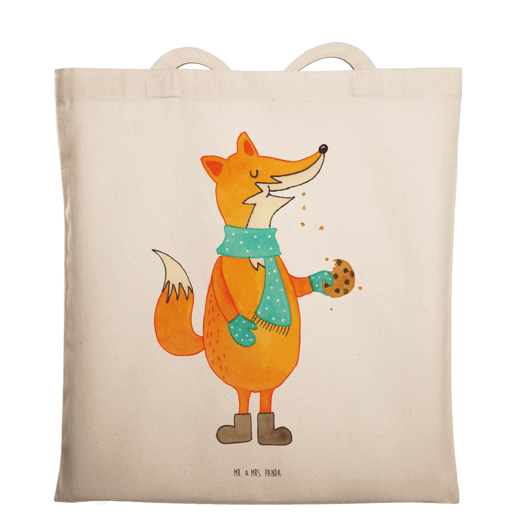 Tragetasche Fuchs Keks Beuteltasche, Beutel, Einkaufstasche, Jutebeutel, Stoffbeutel, Fuchs, Füchse, Backen Spruch, Kekse, Winter, Weihnachtszeit, Plätzchen, Liebe, Küche Deko