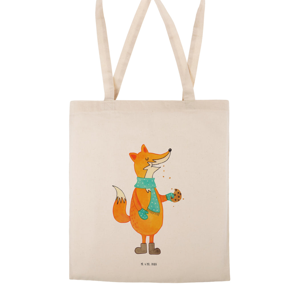 Tragetasche Fuchs Keks Beuteltasche, Beutel, Einkaufstasche, Jutebeutel, Stoffbeutel, Fuchs, Füchse, Backen Spruch, Kekse, Winter, Weihnachtszeit, Plätzchen, Liebe, Küche Deko