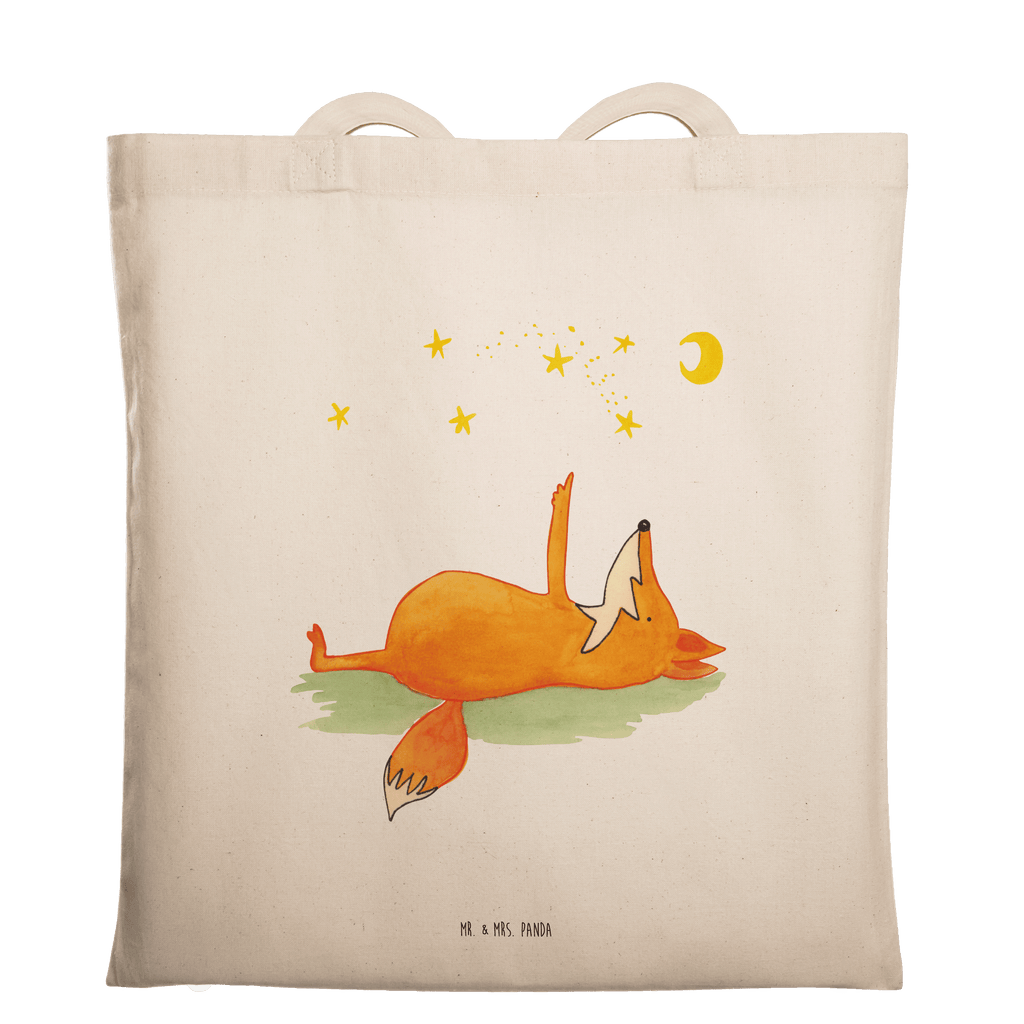 Tragetasche Fuchs Sterne Beuteltasche, Beutel, Einkaufstasche, Jutebeutel, Stoffbeutel, Fuchs, Füchse, tröstende Worte, Spruch positiv, Spruch schön, Romantik, Always Look on the Bright Side of Life