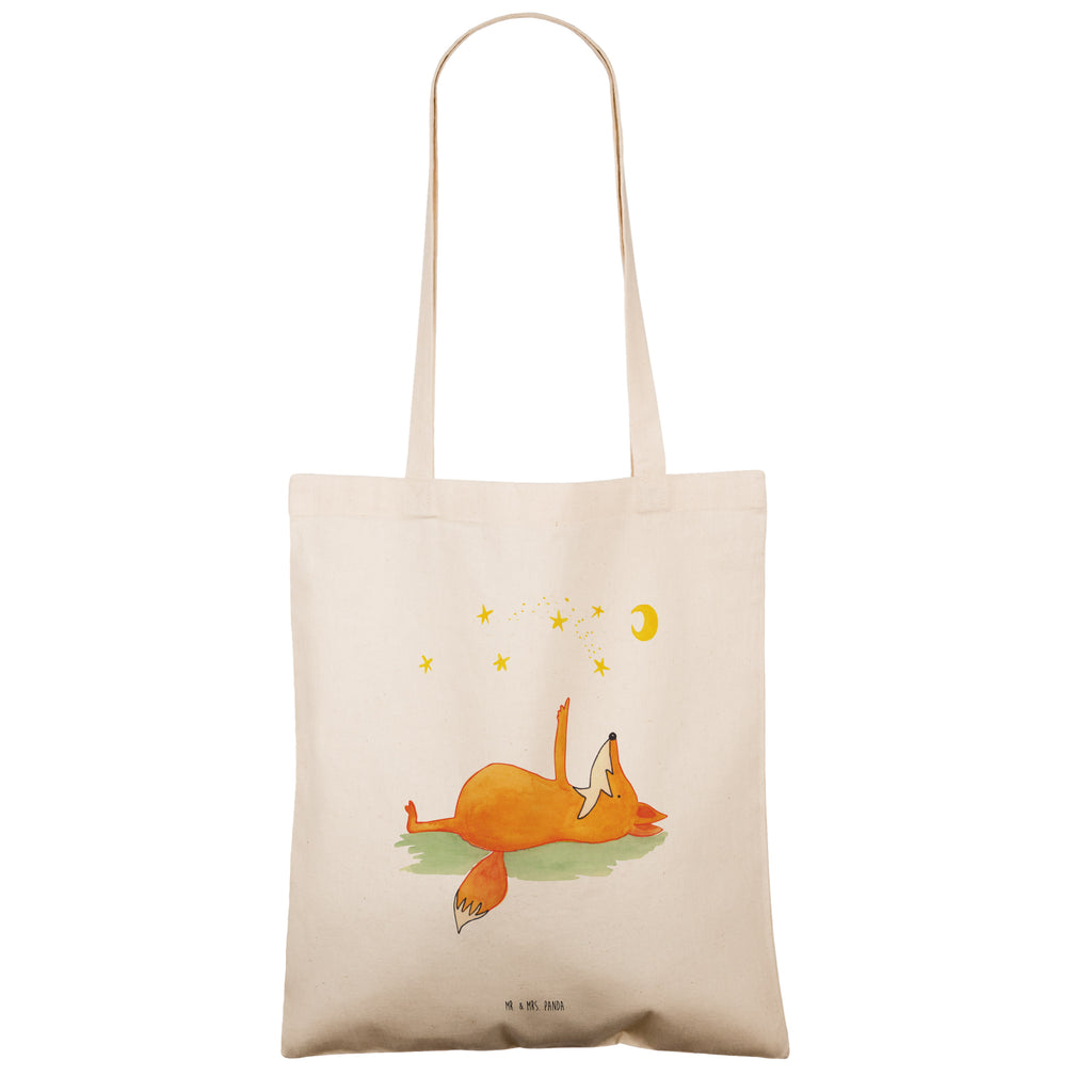 Tragetasche Fuchs Sterne Beuteltasche, Beutel, Einkaufstasche, Jutebeutel, Stoffbeutel, Fuchs, Füchse, tröstende Worte, Spruch positiv, Spruch schön, Romantik, Always Look on the Bright Side of Life