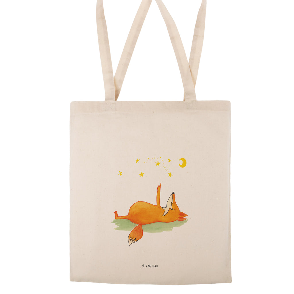 Tragetasche Fuchs Sterne Beuteltasche, Beutel, Einkaufstasche, Jutebeutel, Stoffbeutel, Fuchs, Füchse, tröstende Worte, Spruch positiv, Spruch schön, Romantik, Always Look on the Bright Side of Life