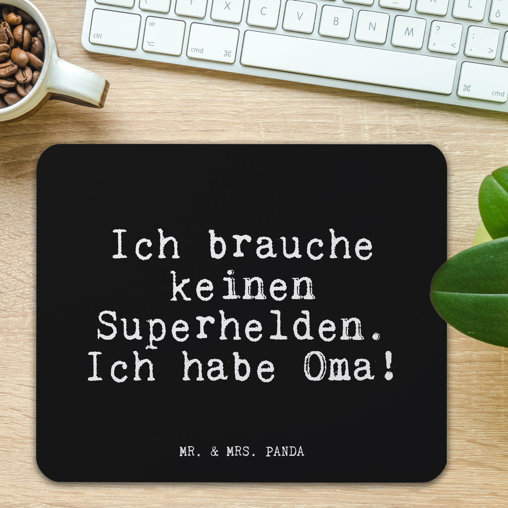 Mauspad Fun Talk Ich brauche keinen Superhelden. Ich habe Oma! Mousepad, Computer zubehör, Büroausstattung, PC Zubehör, Arbeitszimmer, Mauspad, Einzigartiges Mauspad, Designer Mauspad, Spruch, Sprüche, lustig, Weisheiten, Zitate, Glizer Spruch Sprüche Weisheiten Zitate Lustig Weisheit Worte