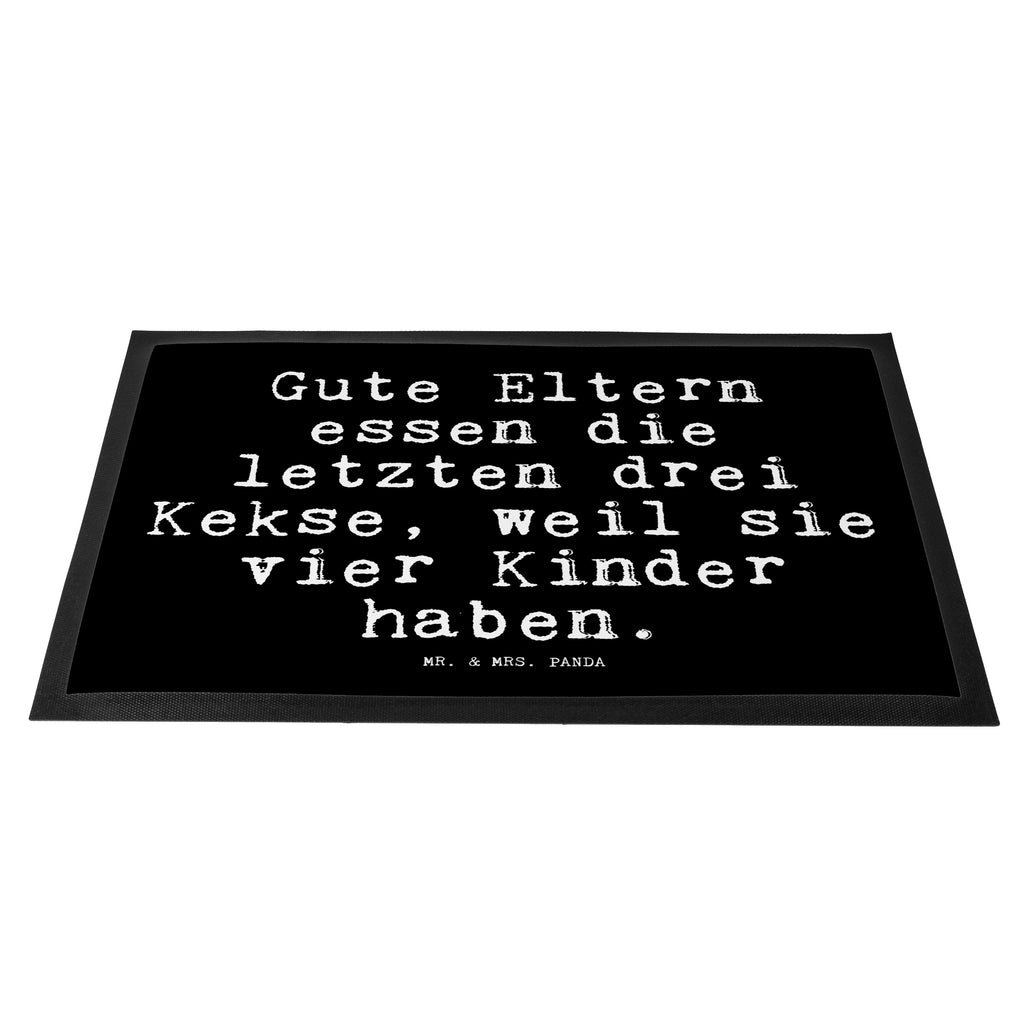 Fußmatte Fun Talk Gute Eltern essen die letzten drei Kekse, weil sie vier Kinder haben. Türvorleger, Schmutzmatte, Fußabtreter, Matte, Schmutzfänger, Fußabstreifer, Schmutzfangmatte, Türmatte, Motivfußmatte, Haustürmatte, Vorleger, Spruch, Sprüche, lustig, Weisheiten, Zitate, Glizer Spruch Sprüche Weisheiten Zitate Lustig Weisheit Worte