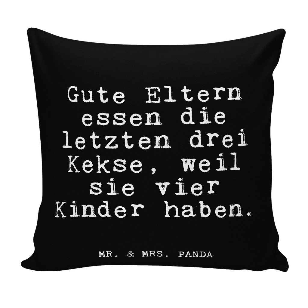 40x40 Kissen Fun Talk Gute Eltern essen die letzten drei Kekse, weil sie vier Kinder haben. Kissenhülle, Kopfkissen, Sofakissen, Dekokissen, Motivkissen, Spruch, Sprüche, lustig, Weisheiten, Zitate, Glizer Spruch Sprüche Weisheiten Zitate Lustig Weisheit Worte