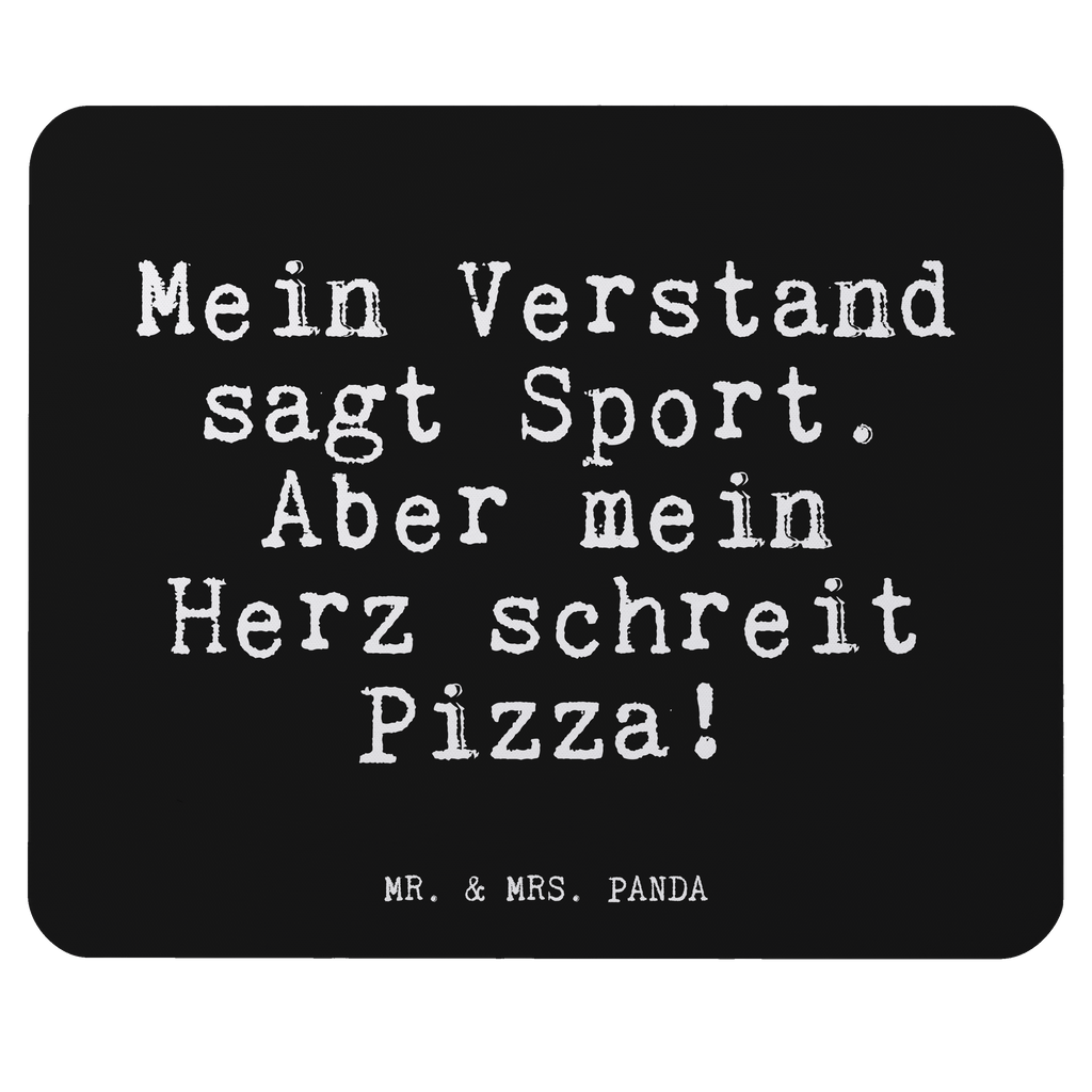 Mauspad Fun Talk Mein Verstand sagt Sport. Aber mein Herz schreit Pizza! Mousepad, Computer zubehör, Büroausstattung, PC Zubehör, Arbeitszimmer, Mauspad, Einzigartiges Mauspad, Designer Mauspad, Spruch, Sprüche, lustig, Weisheiten, Zitate, Glizer Spruch Sprüche Weisheiten Zitate Lustig Weisheit Worte