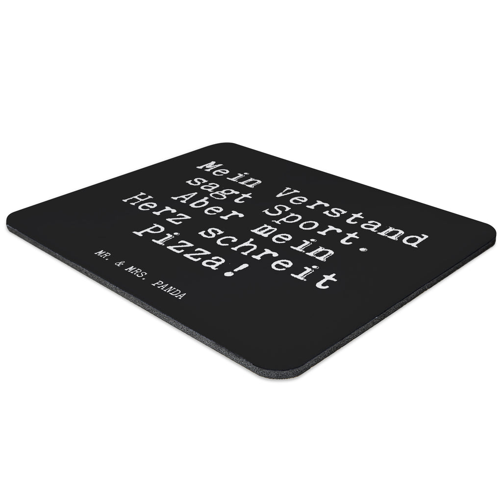 Mauspad Fun Talk Mein Verstand sagt Sport. Aber mein Herz schreit Pizza! Mousepad, Computer zubehör, Büroausstattung, PC Zubehör, Arbeitszimmer, Mauspad, Einzigartiges Mauspad, Designer Mauspad, Spruch, Sprüche, lustig, Weisheiten, Zitate, Glizer Spruch Sprüche Weisheiten Zitate Lustig Weisheit Worte