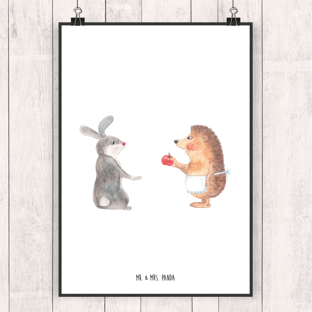 Poster Liebe ist nie ohne Schmerz Poster, Wandposter, Bild, Wanddeko, Küchenposter, Kinderposter, Wanddeko Bild, Raumdekoration, Wanddekoration, Handgemaltes Poster, Mr. & Mrs. Panda Poster, Designposter, Kunstdruck, Posterdruck, Tiermotive, Gute Laune, lustige Sprüche, Tiere, Igel und Hase, Igel, Hase, Liebe Spruch, Liebeskummer Geschenk, Herzschmerz, Trösten, Trennungsschmerz, Spruch romantisch