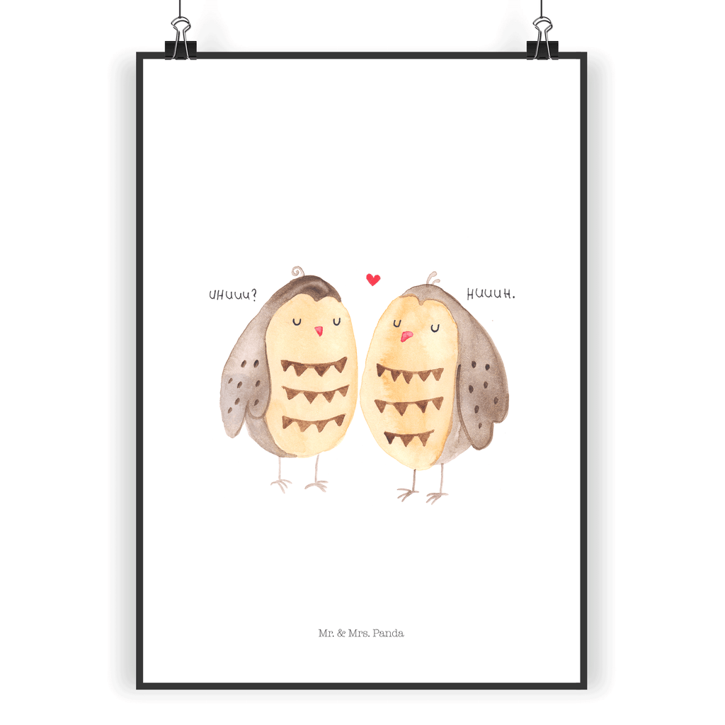 Poster Eule Liebe Poster, Wandposter, Bild, Wanddeko, Küchenposter, Kinderposter, Wanddeko Bild, Raumdekoration, Wanddekoration, Handgemaltes Poster, Mr. & Mrs. Panda Poster, Designposter, Kunstdruck, Posterdruck, Eule, Eule Deko, Liebe, Hochzeit Spruch, Owl, All you need is love, Liebe Spruch, Freundin Geschenk, Freund, Wortspiel lustig