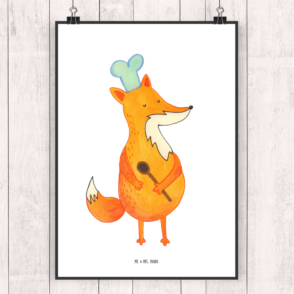 Poster Fuchs Koch Poster, Wandposter, Bild, Wanddeko, Küchenposter, Kinderposter, Wanddeko Bild, Raumdekoration, Wanddekoration, Handgemaltes Poster, Mr. & Mrs. Panda Poster, Designposter, Kunstdruck, Posterdruck, Fuchs, Füchse, Koch Geschenk, Küche Spruch, Küche Deko, Köche, Bäcker, Party Spruch, Spruch lustig, witzig