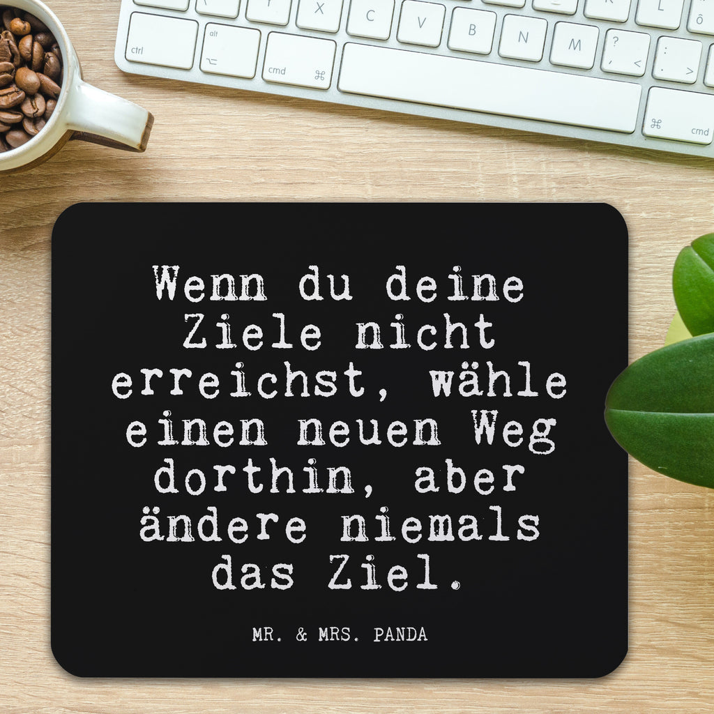 Mauspad Fun Talk Wenn du deine Ziele nicht erreichst, wähle einen neuen Weg dorthin, aber ändere niemals das Ziel. Mousepad, Computer zubehör, Büroausstattung, PC Zubehör, Arbeitszimmer, Mauspad, Einzigartiges Mauspad, Designer Mauspad, Spruch, Sprüche, lustig, Weisheiten, Zitate, Glizer Spruch Sprüche Weisheiten Zitate Lustig Weisheit Worte