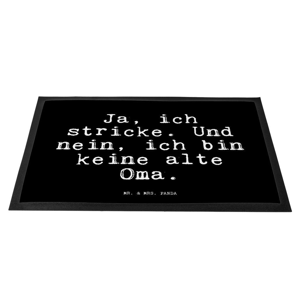 Fußmatte Fun Talk Ja, ich stricke. Und nein, ich bin keine alte Oma. Türvorleger, Schmutzmatte, Fußabtreter, Matte, Schmutzfänger, Fußabstreifer, Schmutzfangmatte, Türmatte, Motivfußmatte, Haustürmatte, Vorleger, Spruch, Sprüche, lustig, Weisheiten, Zitate, Glizer Spruch Sprüche Weisheiten Zitate Lustig Weisheit Worte
