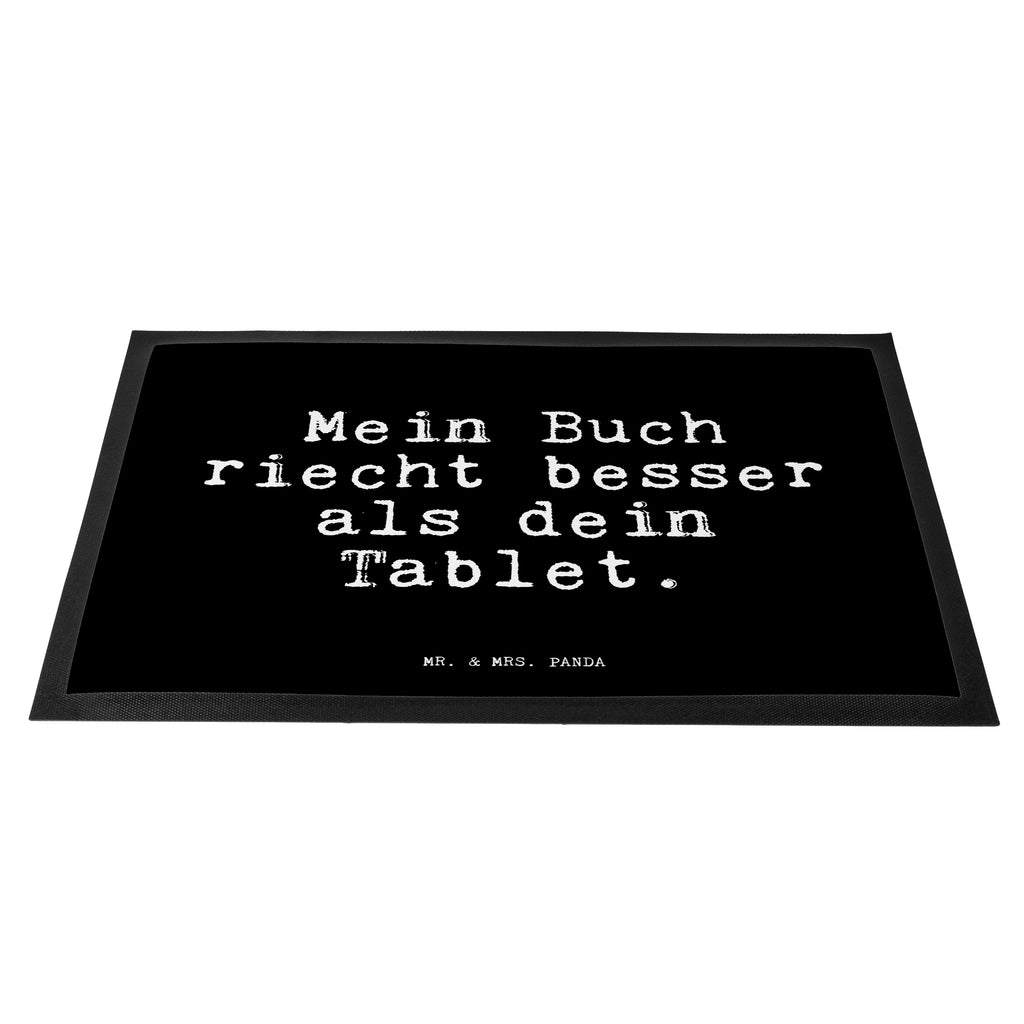 Fußmatte Fun Talk Mein Buch riecht besser als dein Tablet. Türvorleger, Schmutzmatte, Fußabtreter, Matte, Schmutzfänger, Fußabstreifer, Schmutzfangmatte, Türmatte, Motivfußmatte, Haustürmatte, Vorleger, Spruch, Sprüche, lustig, Weisheiten, Zitate, Glizer Spruch Sprüche Weisheiten Zitate Lustig Weisheit Worte