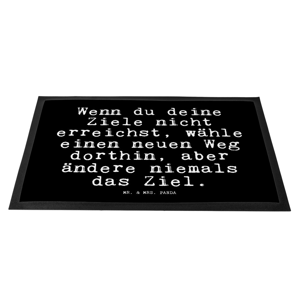 Fußmatte Fun Talk Wenn du deine Ziele nicht erreichst, wähle einen neuen Weg dorthin, aber ändere niemals das Ziel. Türvorleger, Schmutzmatte, Fußabtreter, Matte, Schmutzfänger, Fußabstreifer, Schmutzfangmatte, Türmatte, Motivfußmatte, Haustürmatte, Vorleger, Spruch, Sprüche, lustig, Weisheiten, Zitate, Glizer Spruch Sprüche Weisheiten Zitate Lustig Weisheit Worte