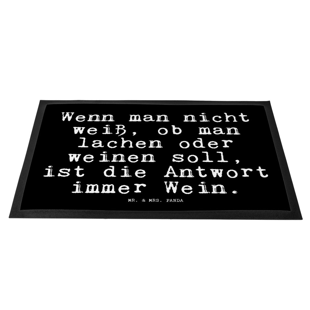 Fußmatte Fun Talk Wenn man nicht weiß, ob man lachen oder weinen soll, ist die Antwort immer Wein. Türvorleger, Schmutzmatte, Fußabtreter, Matte, Schmutzfänger, Fußabstreifer, Schmutzfangmatte, Türmatte, Motivfußmatte, Haustürmatte, Vorleger, Spruch, Sprüche, lustig, Weisheiten, Zitate, Glizer Spruch Sprüche Weisheiten Zitate Lustig Weisheit Worte