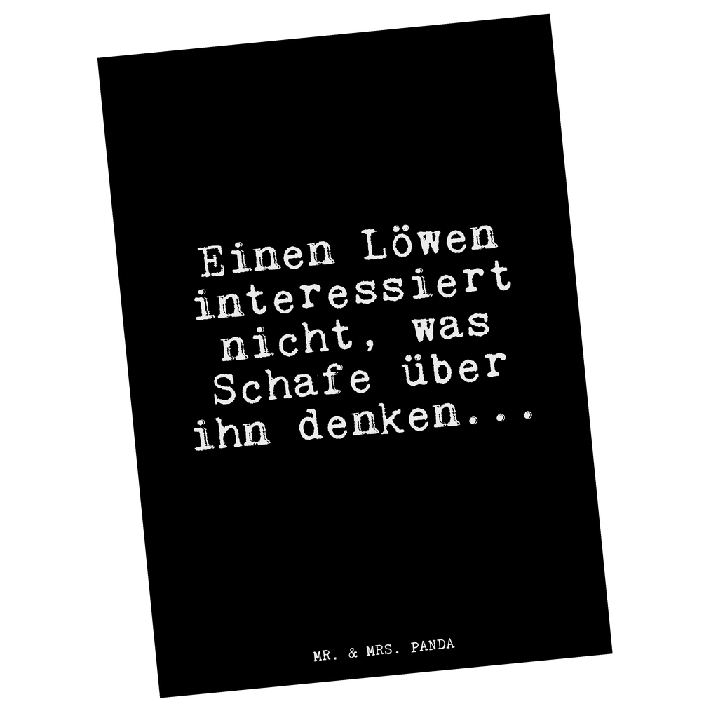 Postkarte Fun Talk Einen Löwen interessiert nicht, was Schafe über ihn denken... Geschenkkarte, Grußkarte, Karte, Einladung, Ansichtskarte, Geburtstagskarte, Einladungskarte, Dankeskarte, Spruch, Sprüche, lustig, Weisheiten, Zitate, Glizer Spruch Sprüche Weisheiten Zitate Lustig Weisheit Worte