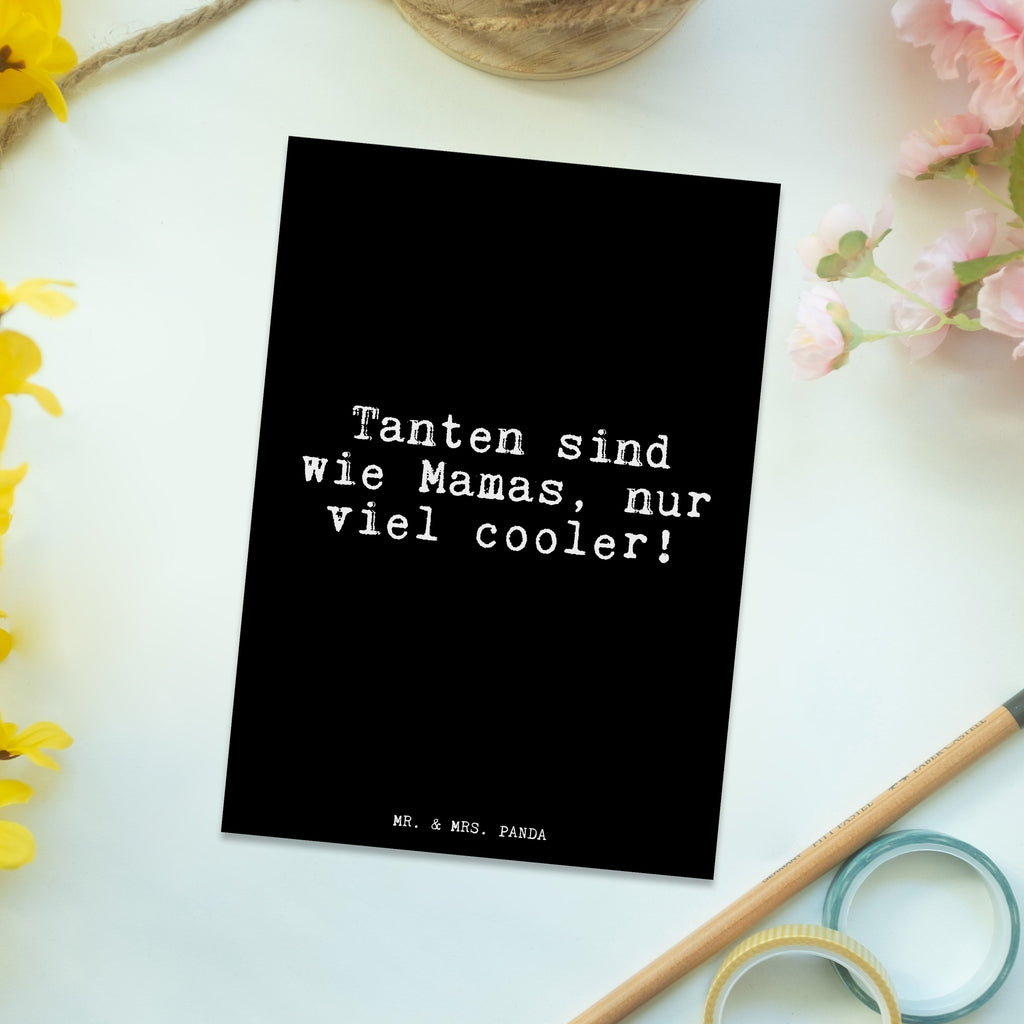 Postkarte Fun Talk Tanten sind wie Mamas, nur viel cooler! Geschenkkarte, Grußkarte, Karte, Einladung, Ansichtskarte, Geburtstagskarte, Einladungskarte, Dankeskarte, Spruch, Sprüche, lustig, Weisheiten, Zitate, Glizer Spruch Sprüche Weisheiten Zitate Lustig Weisheit Worte