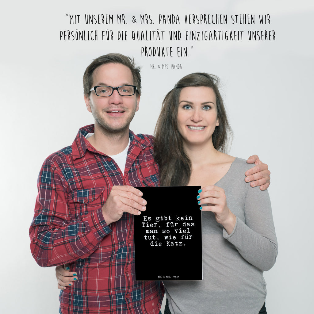 Poster Fun Talk Es gibt kein Tier, für das man so viel tut, wie für die Katz. Poster, Wandposter, Bild, Wanddeko, Küchenposter, Kinderposter, Wanddeko Bild, Raumdekoration, Wanddekoration, Handgemaltes Poster, Mr. & Mrs. Panda Poster, Designposter, Kunstdruck, Posterdruck, Spruch, Sprüche, lustig, Weisheiten, Zitate, Glizer Spruch Sprüche Weisheiten Zitate Lustig Weisheit Worte