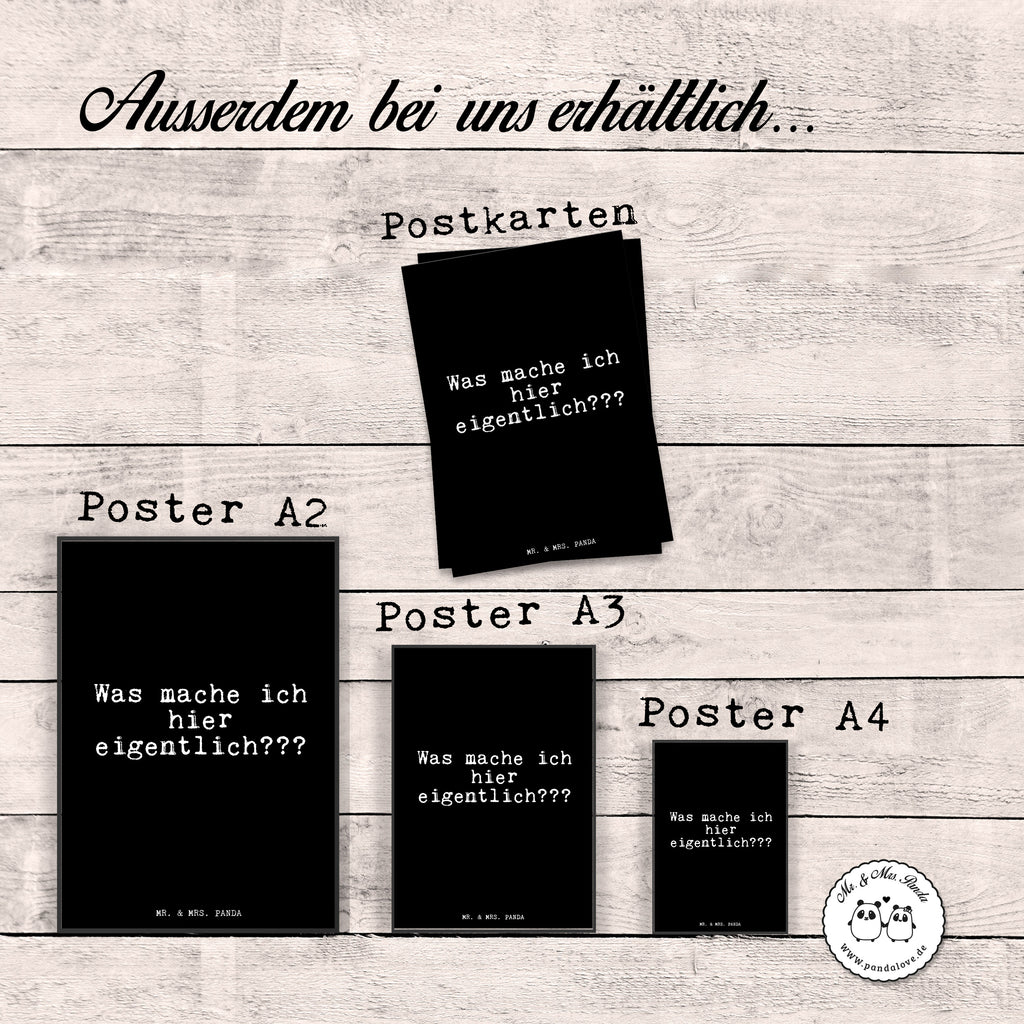 Poster Fun Talk Was mache ich hier eigentlich??? Poster, Wandposter, Bild, Wanddeko, Küchenposter, Kinderposter, Wanddeko Bild, Raumdekoration, Wanddekoration, Handgemaltes Poster, Mr. & Mrs. Panda Poster, Designposter, Kunstdruck, Posterdruck, Spruch, Sprüche, lustig, Weisheiten, Zitate, Glizer Spruch Sprüche Weisheiten Zitate Lustig Weisheit Worte