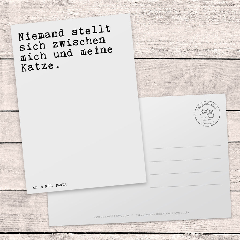 Postkarte Sprüche und Zitate Niemand stellt sich zwischen mich und meine Katze. Geschenkkarte, Grußkarte, Karte, Einladung, Ansichtskarte, Geburtstagskarte, Einladungskarte, Dankeskarte, Spruch, Sprüche, lustig, Weisheiten, Zitate, Spruch Sprüche Weisheiten Zitate Lustig Weisheit Worte
