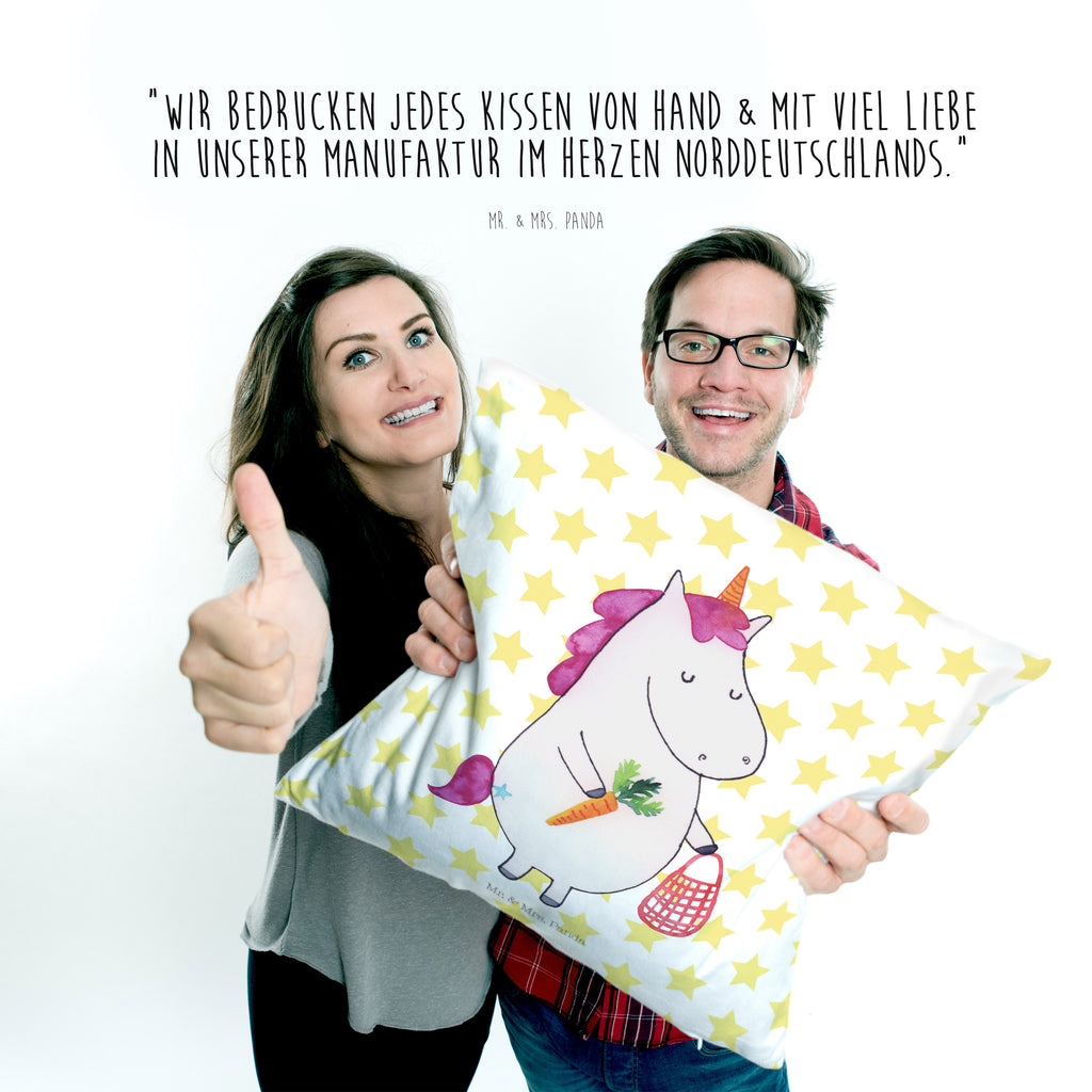 40x40 Kissen Einhorn Gemüse Kissenhülle, Kopfkissen, Sofakissen, Dekokissen, Motivkissen, Einhorn, Einhörner, Einhorn Deko, Pegasus, Unicorn, Biomarkt, Bio, Gemüse, Wochenmarkt