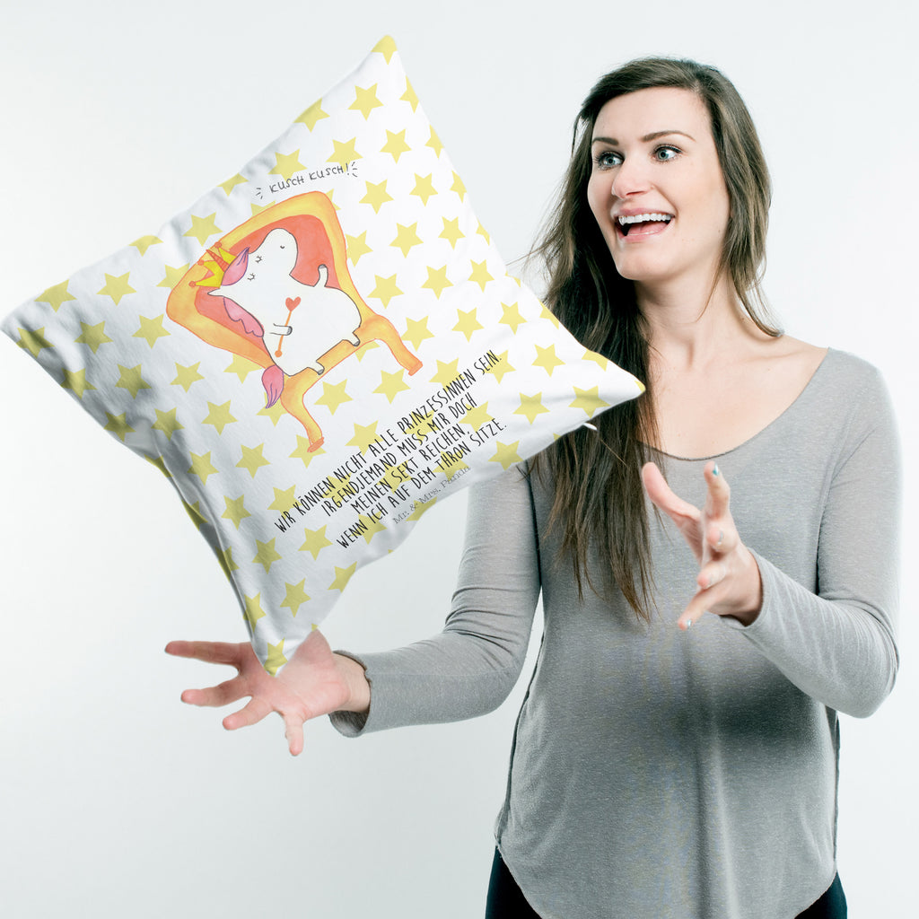 40x40 Kissen Einhorn König Kissenhülle, Kopfkissen, Sofakissen, Dekokissen, Motivkissen, Einhorn, Einhörner, Einhorn Deko, Pegasus, Unicorn, König, Präsident, Bundeskanzler, Herrscher, Kaiser, Prinzessin, Krone