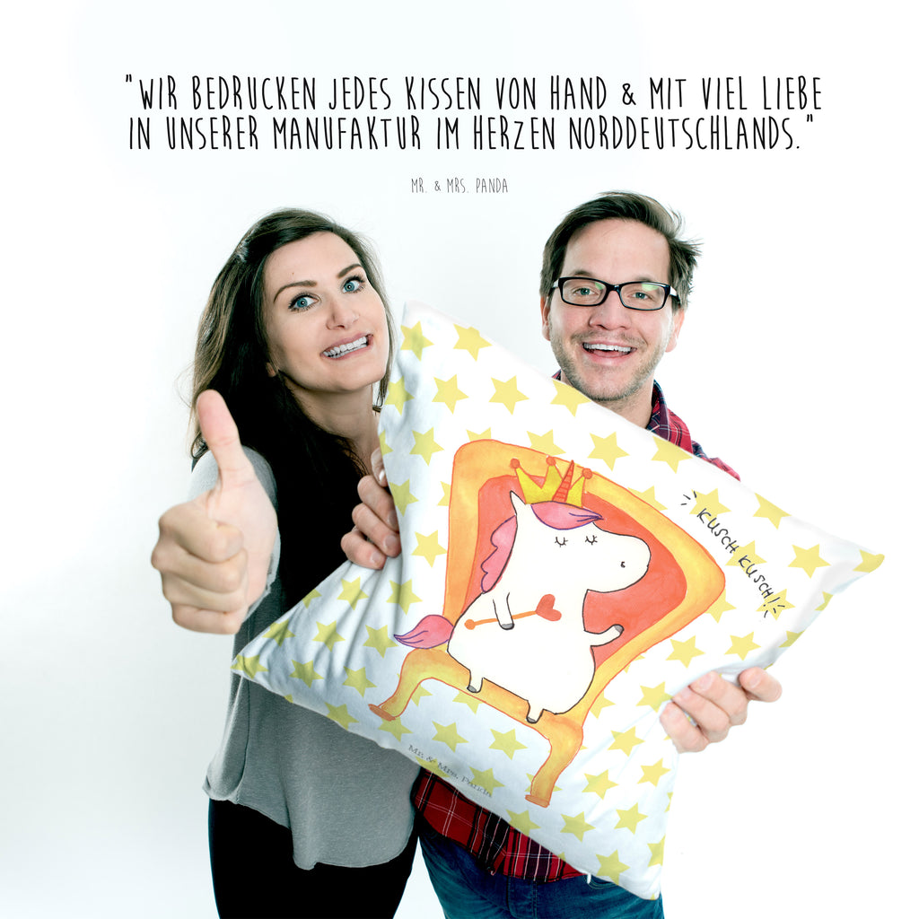 40x40 Kissen Einhorn König Kissenhülle, Kopfkissen, Sofakissen, Dekokissen, Motivkissen, Einhorn, Einhörner, Einhorn Deko, Pegasus, Unicorn, König, Präsident, Bundeskanzler, Herrscher, Kaiser, Prinzessin, Krone