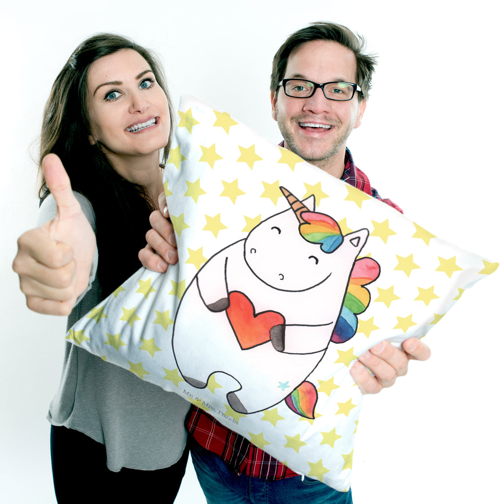 40x40 Kissen Einhorn Herz Kissenhülle, Kopfkissen, Sofakissen, Dekokissen, Motivkissen, Einhorn, Einhörner, Einhorn Deko, Pegasus, Unicorn, Herz, schlimm, böse, witzig, lustig, Freundin, anders, bunt