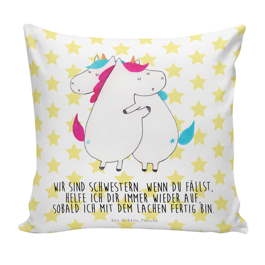 40x40 Kissen Einhörner Umarmen Kissenhülle, Kopfkissen, Sofakissen, Dekokissen, Motivkissen, Einhorn, Einhörner, Einhorn Deko, Pegasus, Unicorn, Freundinnen, Freundin, BFF, Schwester, Schwestern, Familie, Geschwister, Sister, Liebe