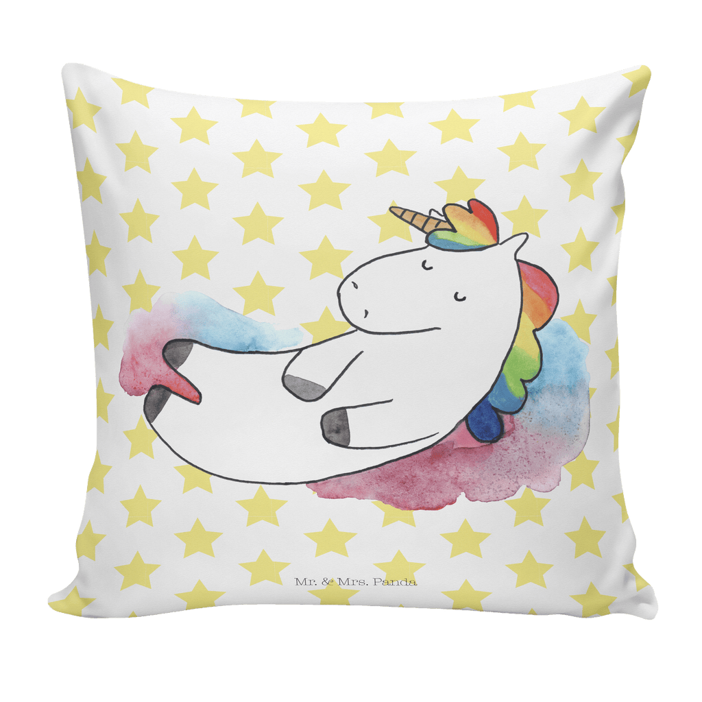 40x40 Kissen Einhorn Wolke 7 Kissenhülle, Kopfkissen, Sofakissen, Dekokissen, Motivkissen, Einhorn, Einhörner, Einhorn Deko, Pegasus, Unicorn, verliebt, Menschen, witzig, lustig, Geschenk, Glaube, Realität, Lächeln