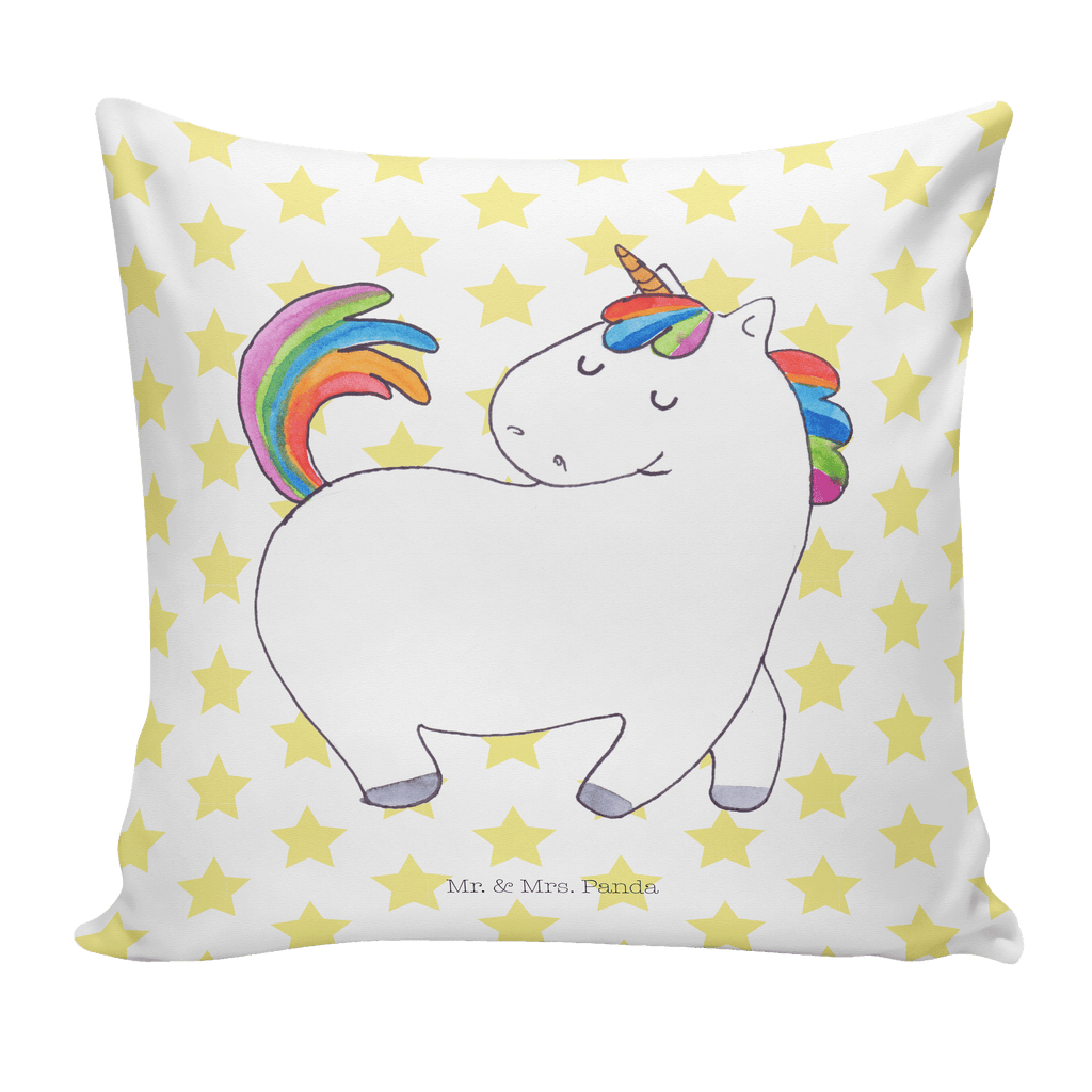 40x40 Kissen Einhorn stolzierend Kissenhülle, Kopfkissen, Sofakissen, Dekokissen, Motivkissen, Einhorn, Einhörner, Einhorn Deko, Pegasus, Unicorn, stolz, anders, bunt, Pferd, Reiter, Reiten, Freundin, Geschenk