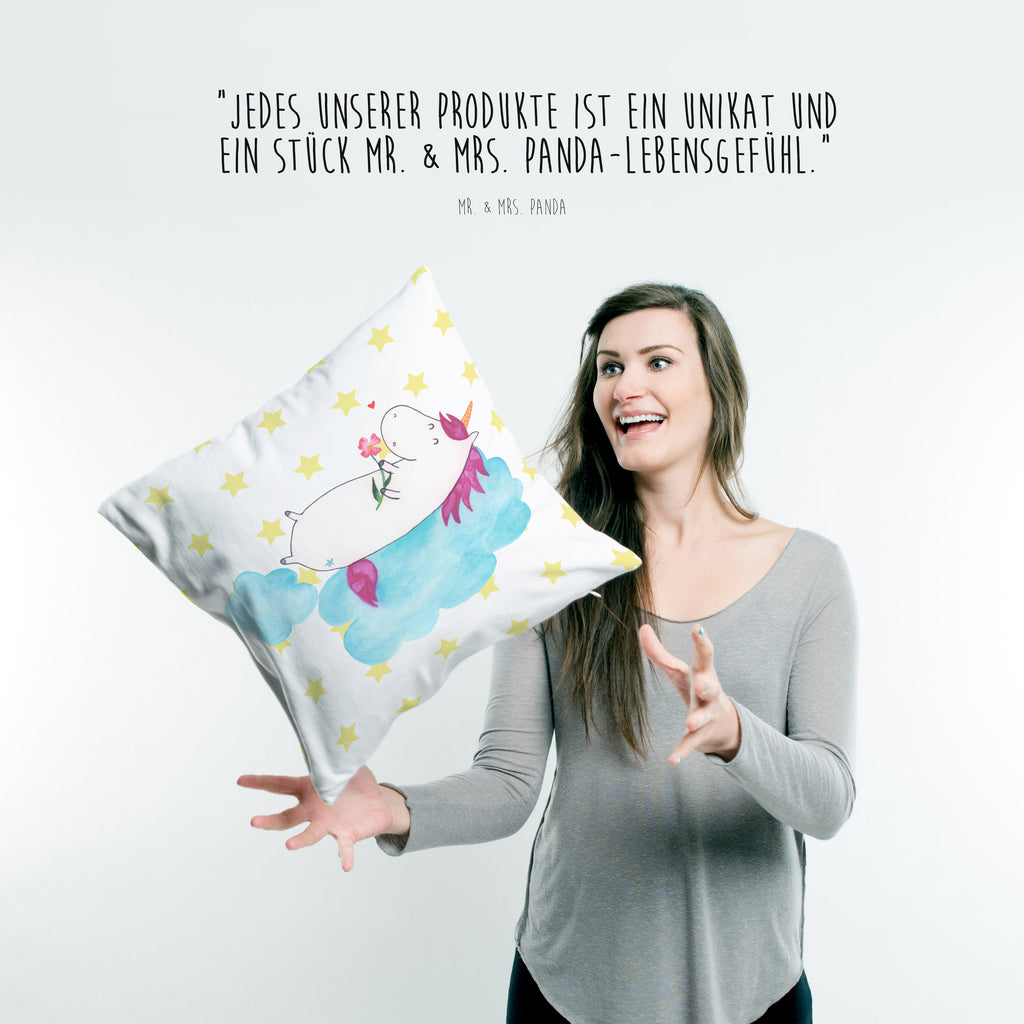 40x40 Kissen Einhorn verliebt auf Wolke Kissenhülle, Kopfkissen, Sofakissen, Dekokissen, Motivkissen, Einhorn, Einhörner, Einhorn Deko, Pegasus, Unicorn, verliebt, Liebe, Liebesbeweis, Freundin, Wolke