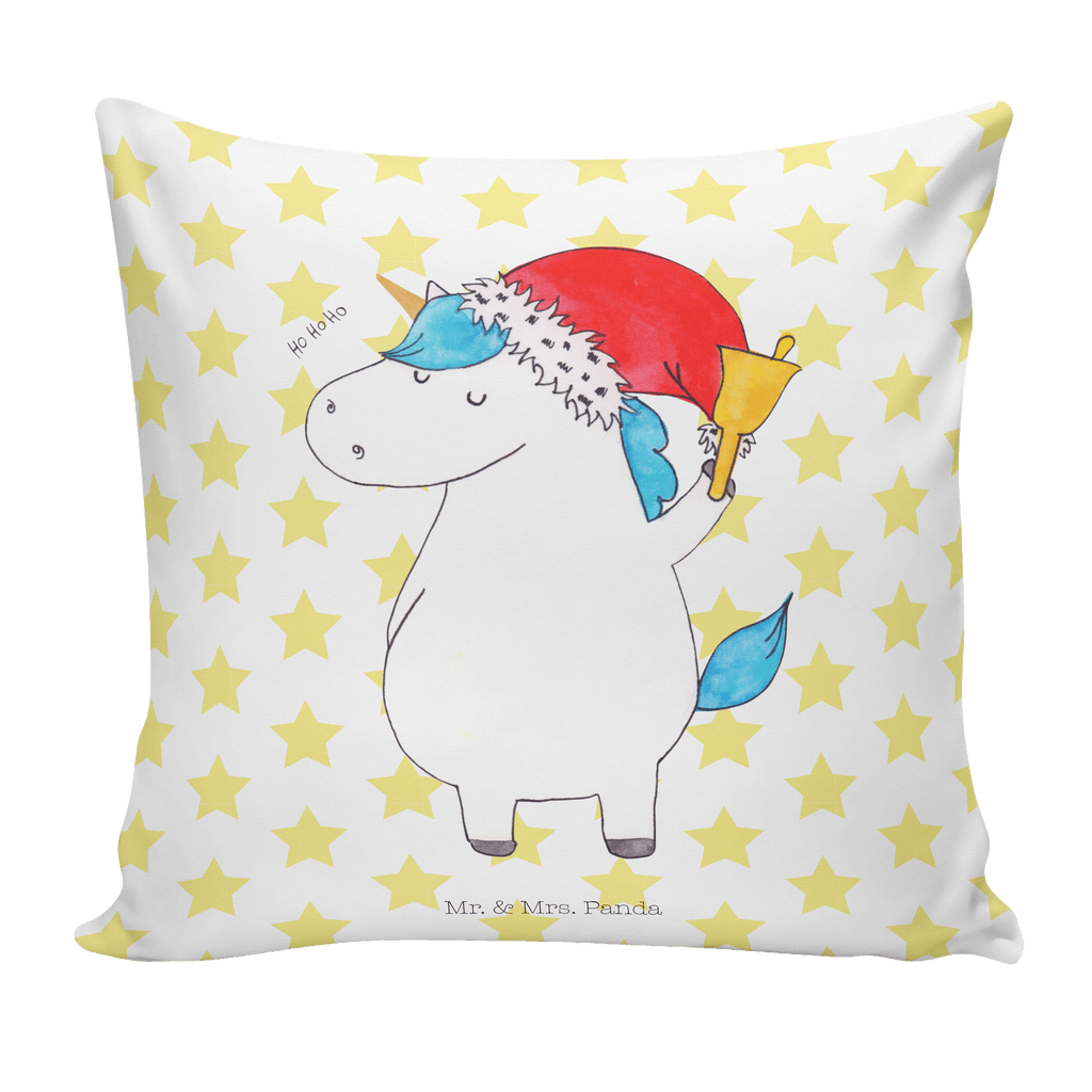 40x40 Kissen Einhorn Weihnachtsmann Kissenhülle, Kopfkissen, Sofakissen, Dekokissen, Motivkissen, Einhorn, Einhörner, Einhorn Deko, Pegasus, Unicorn, Gin, Schokolade, Schoki, Weihnachten, Weihnachtsmann, Nikolaus, Wunschzettel, Wunschliste, Feenstaub