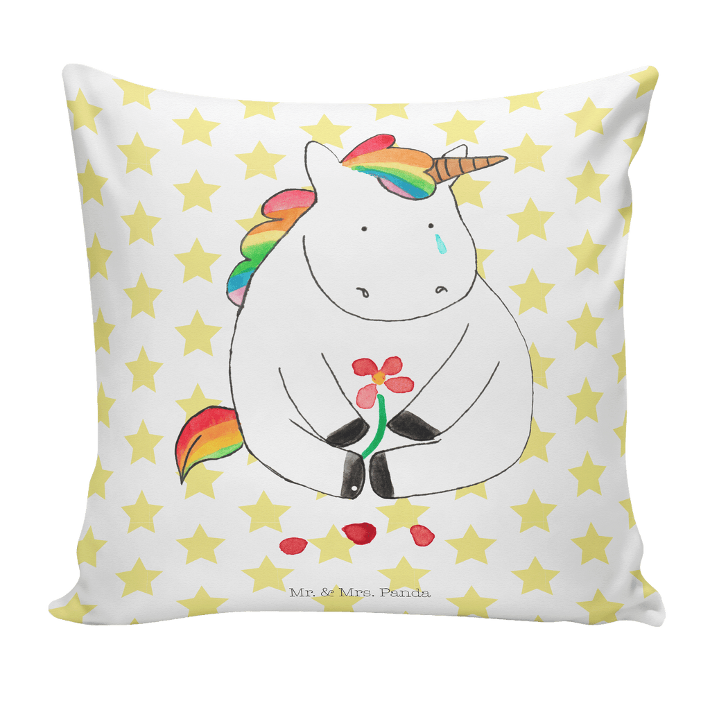 40x40 Kissen Einhorn Traurig Kissenhülle, Kopfkissen, Sofakissen, Dekokissen, Motivkissen, Einhorn, Einhörner, Einhorn Deko, Pegasus, Unicorn, Glitzer, Trösten. Freundschaft, Freunde, Liebe, Trauer, Grußkarte, Blume