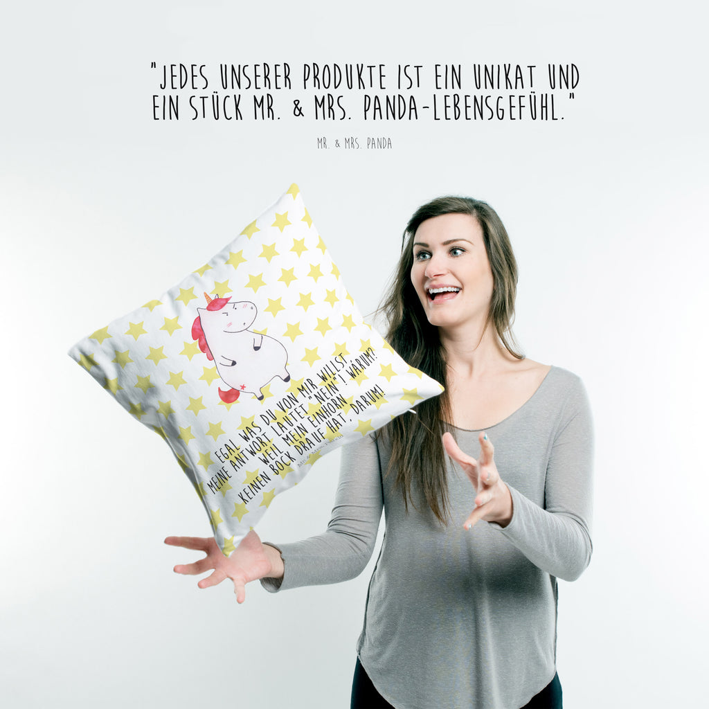 40x40 Kissen Einhorn wütend Kissenhülle, Kopfkissen, Sofakissen, Dekokissen, Motivkissen, Einhorn, Einhörner, Einhorn Deko, Pegasus, Unicorn, Realität, Ansage, lustlos, nein, Büro, Arbeit, wütend, dumme Fragen, lustig, Spaß, Geschenk