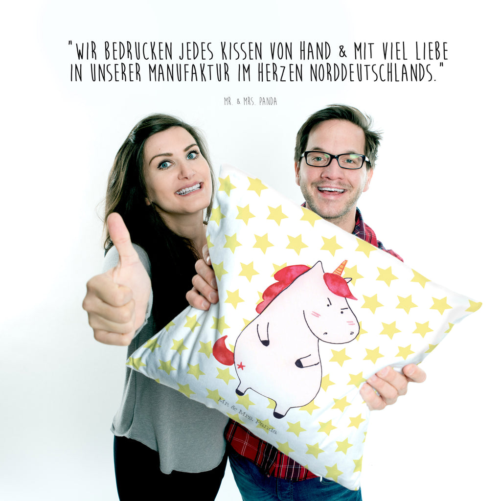 40x40 Kissen Einhorn wütend Kissenhülle, Kopfkissen, Sofakissen, Dekokissen, Motivkissen, Einhorn, Einhörner, Einhorn Deko, Pegasus, Unicorn, Realität, Ansage, lustlos, nein, Büro, Arbeit, wütend, dumme Fragen, lustig, Spaß, Geschenk