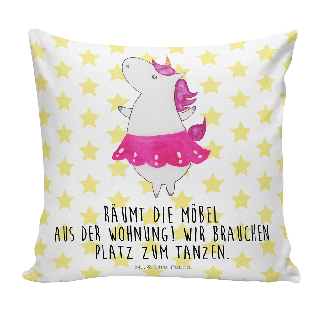40x40 Kissen Einhorn Ballerina Kissenhülle, Kopfkissen, Sofakissen, Dekokissen, Motivkissen, Einhorn, Einhörner, Einhorn Deko, Pegasus, Unicorn, Tanzen, Ballerina, Party, Wohnung, Spaß, Feiern, Geburtstag, Tänzerin, Lebenslust, Lebensfreude