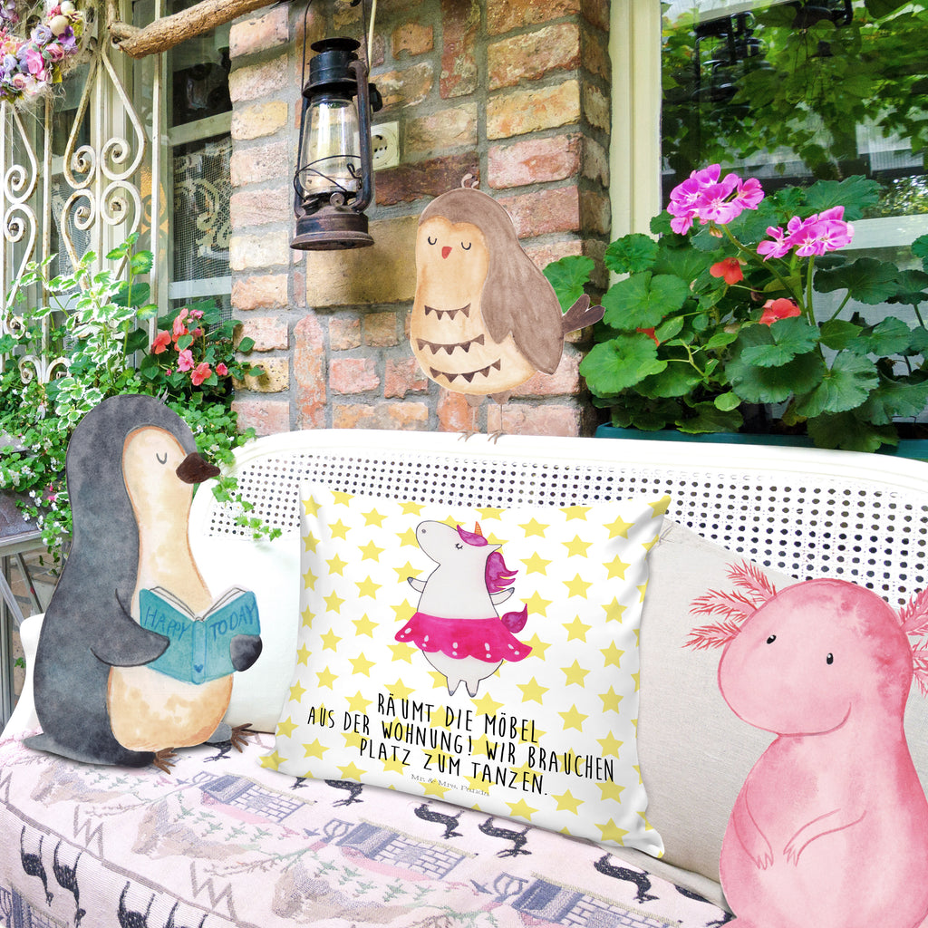 40x40 Kissen Einhorn Ballerina Kissenhülle, Kopfkissen, Sofakissen, Dekokissen, Motivkissen, Einhorn, Einhörner, Einhorn Deko, Pegasus, Unicorn, Tanzen, Ballerina, Party, Wohnung, Spaß, Feiern, Geburtstag, Tänzerin, Lebenslust, Lebensfreude