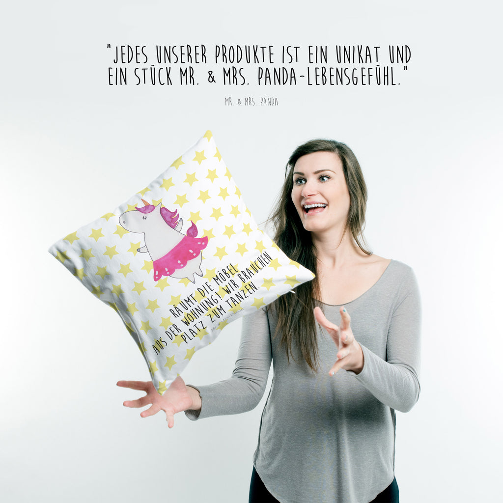 40x40 Kissen Einhorn Ballerina Kissenhülle, Kopfkissen, Sofakissen, Dekokissen, Motivkissen, Einhorn, Einhörner, Einhorn Deko, Pegasus, Unicorn, Tanzen, Ballerina, Party, Wohnung, Spaß, Feiern, Geburtstag, Tänzerin, Lebenslust, Lebensfreude