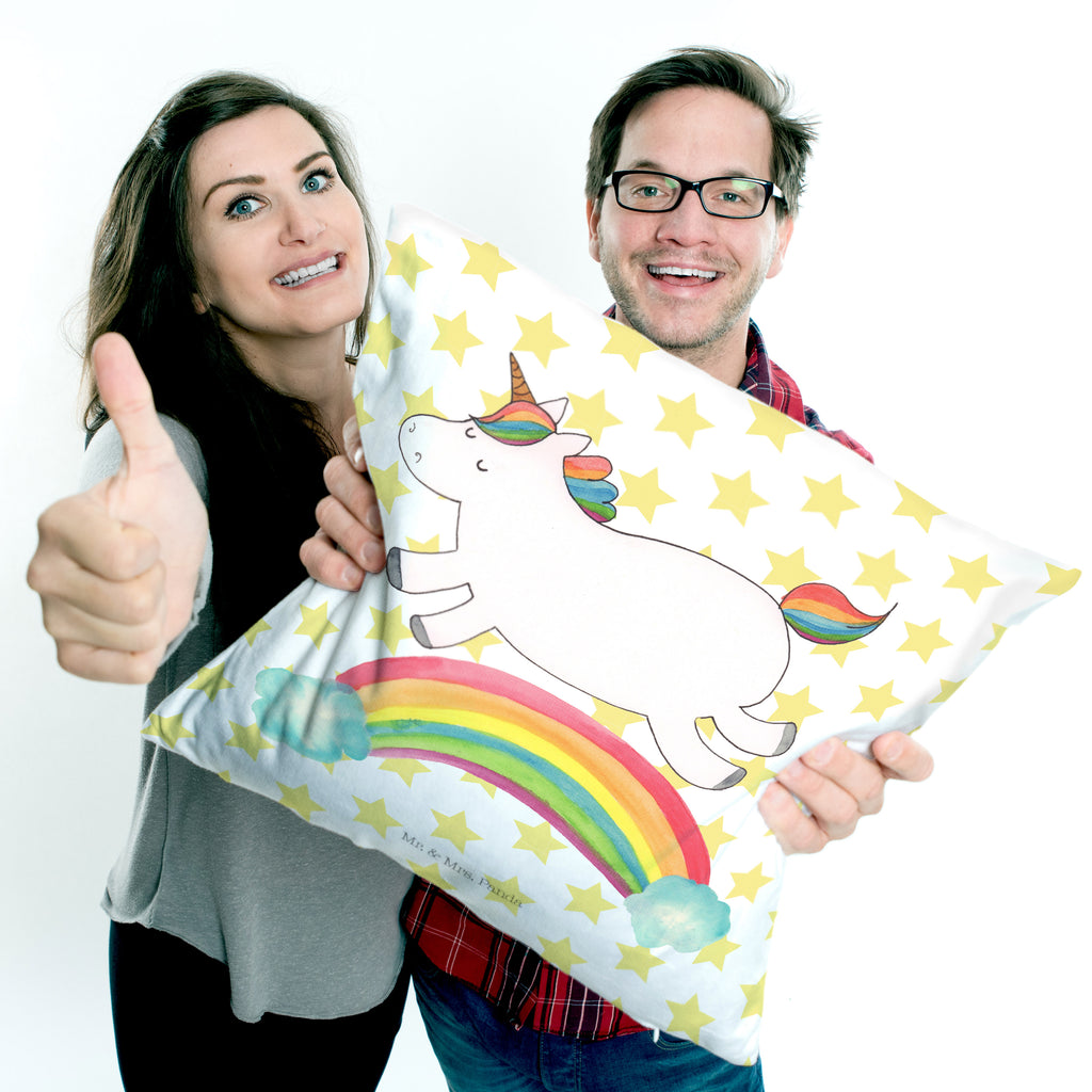 40x40 Kissen Einhorn Regenbogen Kissenhülle, Kopfkissen, Sofakissen, Dekokissen, Motivkissen, Einhorn, Einhörner, Einhorn Deko, Pegasus, Unicorn, Regenbogen, Glitzer, Einhornpower, Erwachsenwerden, Einhornautobahn